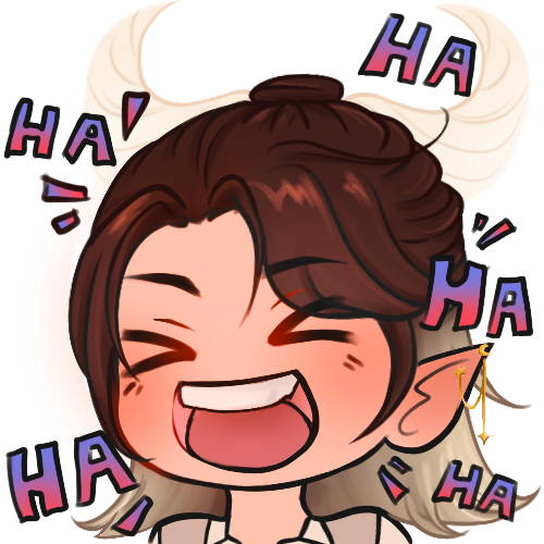 Behamot-Emote lacht herzlich