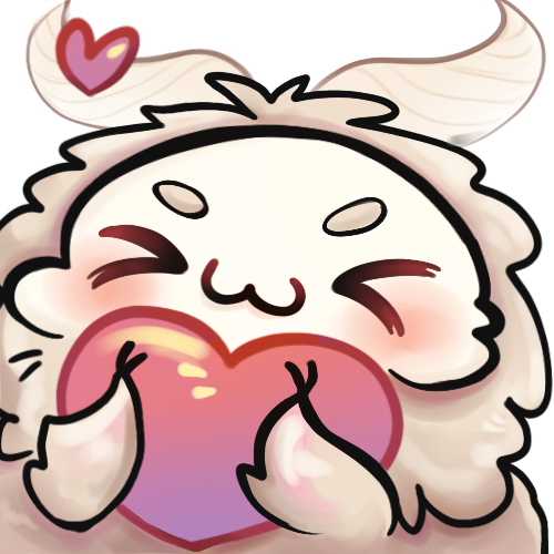 Behamot-Emote als Motte mit Herz